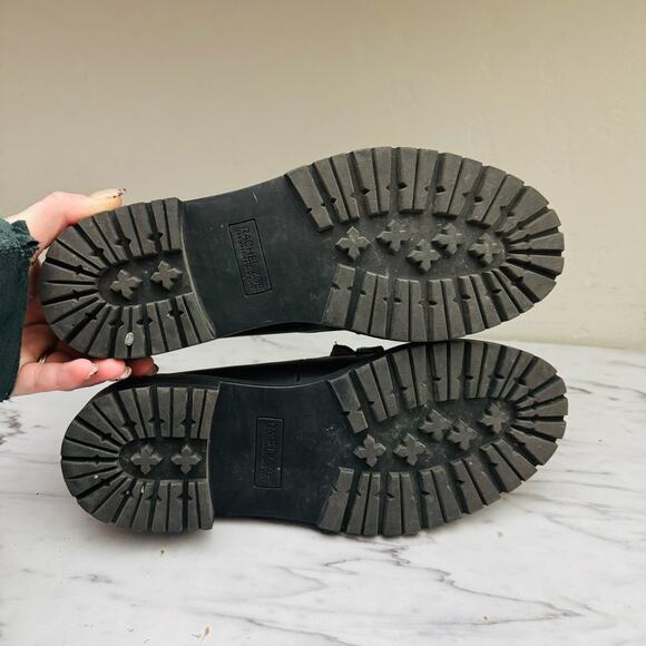 Rachel Zoe Mila Black Leather Loafers Women’s Size 7 - Picture 9 of 12